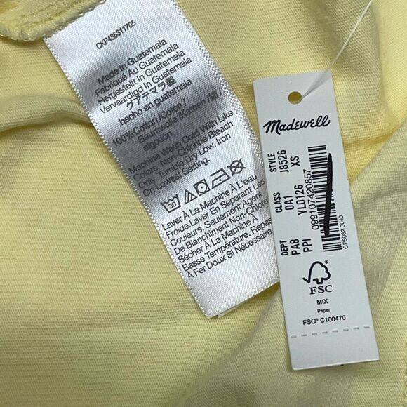 Madewell Pale Pineapple Northside Vintage Tee N0424 - Picture 7 of 8